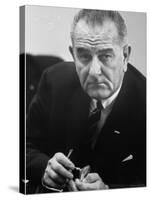President Lyndon B. Johnson-Stan Wayman-Stretched Canvas