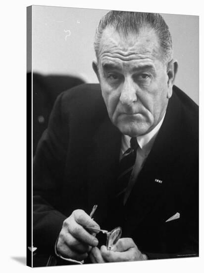 President Lyndon B. Johnson-Stan Wayman-Stretched Canvas