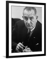 President Lyndon B. Johnson-Stan Wayman-Framed Photographic Print