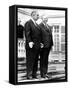 President Lyndon Johnson and West German Chancellor, Kurt Georg Kiesinger, April 24, 1967-null-Framed Stretched Canvas