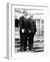 President Lyndon Johnson and West German Chancellor, Kurt Georg Kiesinger, April 24, 1967-null-Framed Photo