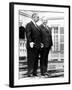 President Lyndon Johnson and West German Chancellor, Kurt Georg Kiesinger, April 24, 1967-null-Framed Photo