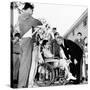 President Lyndon Johnson Greets Wounded Veterans at Walter Reed Hospital-null-Stretched Canvas