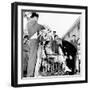 President Lyndon Johnson Greets Wounded Veterans at Walter Reed Hospital-null-Framed Photo