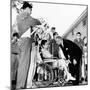 President Lyndon Johnson Greets Wounded Veterans at Walter Reed Hospital-null-Mounted Photo