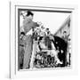 President Lyndon Johnson Greets Wounded Veterans at Walter Reed Hospital-null-Framed Photo