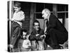President Lyndon Johnson in Conversation the Tom Fletcher Family of Inez, Kentucky-null-Stretched Canvas
