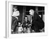 President Lyndon Johnson in Conversation the Tom Fletcher Family of Inez, Kentucky-null-Framed Photo