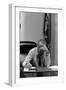 President Lyndon Johnson Making Notes in a Meeting, March 27, 1968-null-Framed Photo