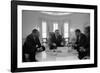 President Lyndon Johnson Meets with Civil Rights Leaders in Jan. 18, 1964-null-Framed Photo