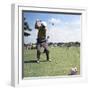 President Lyndon Johnson Playing Golf at Ramey Air Force Base, Puerto Rico, 1968-null-Framed Photo