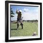 President Lyndon Johnson Playing Golf at Ramey Air Force Base, Puerto Rico, 1968-null-Framed Photo