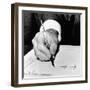 President Lyndon Johnson Signing the 1965 Civil Rights Bill, also known as the Voting Rights Act-null-Framed Photo