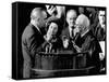 President Lyndon Johnson Takes the Oath of Office at His 1964 Inauguration-null-Framed Stretched Canvas