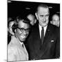 President Lyndon Johnson with Newly Elected Congresswomen Shirley Chisholm of New York-null-Mounted Photo