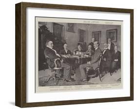 President Mckinley and His Cabinet at the Executive Mansion, Washington-null-Framed Giclee Print
