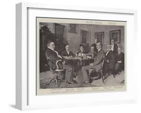 President Mckinley and His Cabinet at the Executive Mansion, Washington-null-Framed Giclee Print