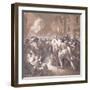 President Mole Returning from the Palais-Royal During the Fronde-Francois Andre Vincent-Framed Giclee Print