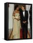 President Obama and First Lady before Welcoming India's Prime Minister and His Wife to State Dinner-null-Framed Stretched Canvas