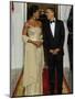 President Obama and First Lady before Welcoming India's Prime Minister and His Wife to State Dinner-null-Mounted Photographic Print