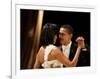 President Obama and First Lady Michelle Obama Dance at the Midwest Inaugural Ball, January 20, 2009-null-Framed Photographic Print