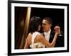 President Obama and First Lady Michelle Obama Dance at the Midwest Inaugural Ball, January 20, 2009-null-Framed Photographic Print