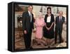 President Obama and His Wife Pose with Queen Elizabeth II and Prince Philip, During an Audience at -null-Framed Stretched Canvas