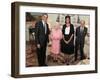 President Obama and His Wife Pose with Queen Elizabeth II and Prince Philip, During an Audience at -null-Framed Photographic Print