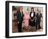 President Obama and His Wife Pose with Queen Elizabeth II and Prince Philip, During an Audience at -null-Framed Photographic Print