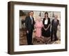 President Obama and His Wife Pose with Queen Elizabeth II and Prince Philip, During an Audience at -null-Framed Photographic Print