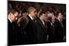 President Obama Attends a Sandy Hook Interfaith Vigil at Newtown High School in Newtown, Conn-null-Mounted Premium Photographic Print