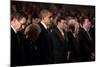 President Obama Attends a Sandy Hook Interfaith Vigil at Newtown High School in Newtown, Conn-null-Mounted Photo