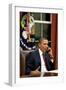 President Obama before statement to the media of the mission against Osama bin Laden, May 1, 2011-null-Framed Photo