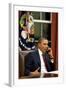 President Obama before statement to the media of the mission against Osama bin Laden, May 1, 2011-null-Framed Photo