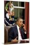 President Obama before statement to the media of the mission against Osama bin Laden, May 1, 2011-null-Mounted Photo