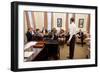 President Obama in Chief of Staff Bill Daley's office: White House, April 8, 2011-null-Framed Photo