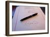 President Obama's Signature on a Bill and a Pen Used For the Signing, Feb. 17, 2009-null-Framed Photo