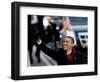 President Obama Waves as He Walks Down Pennsylvania Ave to the White House, January 20, 2009-null-Framed Photographic Print
