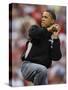 President Obama Winds Up to Throw Out the First Pitch During the MLB All-Star Baseball Game in St. -null-Stretched Canvas