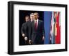 President Obama, with Other Officials, Arrives to Make a Statement on Iran's Nuclear Facility-null-Framed Photographic Print