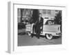 President of American Motors George W. Romney Getting Out of His Car-Grey Villet-Framed Photographic Print