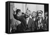 President of South Africa, Nelson Mandela with Members of the Congressional Black Caucus-null-Framed Stretched Canvas