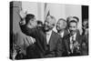 President of South Africa, Nelson Mandela with Members of the Congressional Black Caucus-null-Stretched Canvas