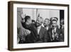 President of South Africa, Nelson Mandela with Members of the Congressional Black Caucus-null-Framed Premium Photographic Print