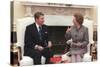 President Reagan Meeting with Prime Minister Margaret Thatcher in the Oval Office, Nov. 16, 1988-null-Stretched Canvas