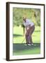 President Reagan Playing Golf at the Annenberg Estate in Rancho Mirage California, Dec. 30, 1986-null-Framed Photo