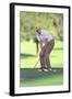 President Reagan Playing Golf at the Annenberg Estate in Rancho Mirage California, Dec. 30, 1986-null-Framed Photo