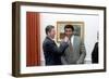 President Reagan 'Punching' Muhammad Ali in the Oval Office, Jan. 24, 1983-null-Framed Photo