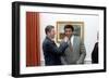 President Reagan 'Punching' Muhammad Ali in the Oval Office, Jan. 24, 1983-null-Framed Photo