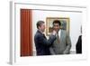 President Reagan 'Punching' Muhammad Ali in the Oval Office, Jan. 24, 1983-null-Framed Photo